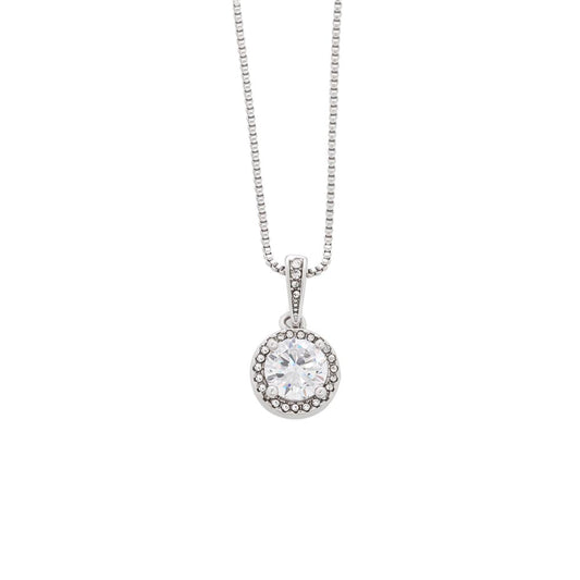 Halskette Zirkonia Crystal Weißgold